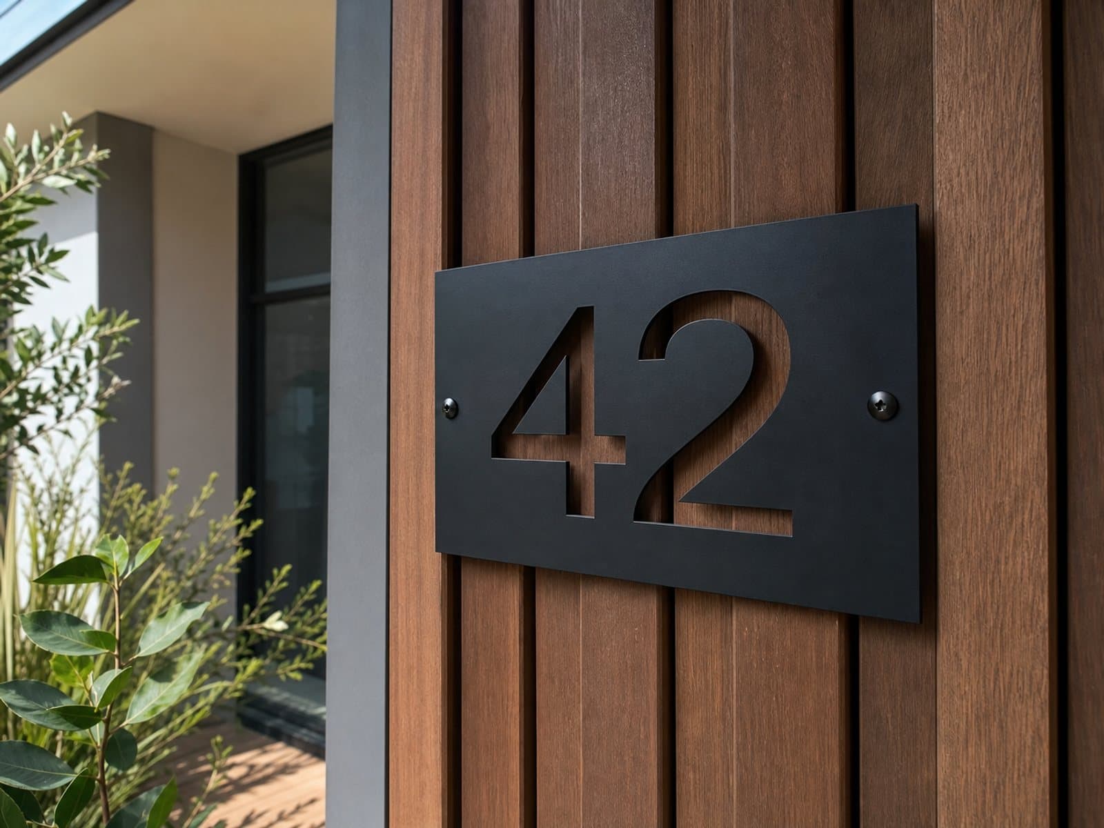 42 house number sign