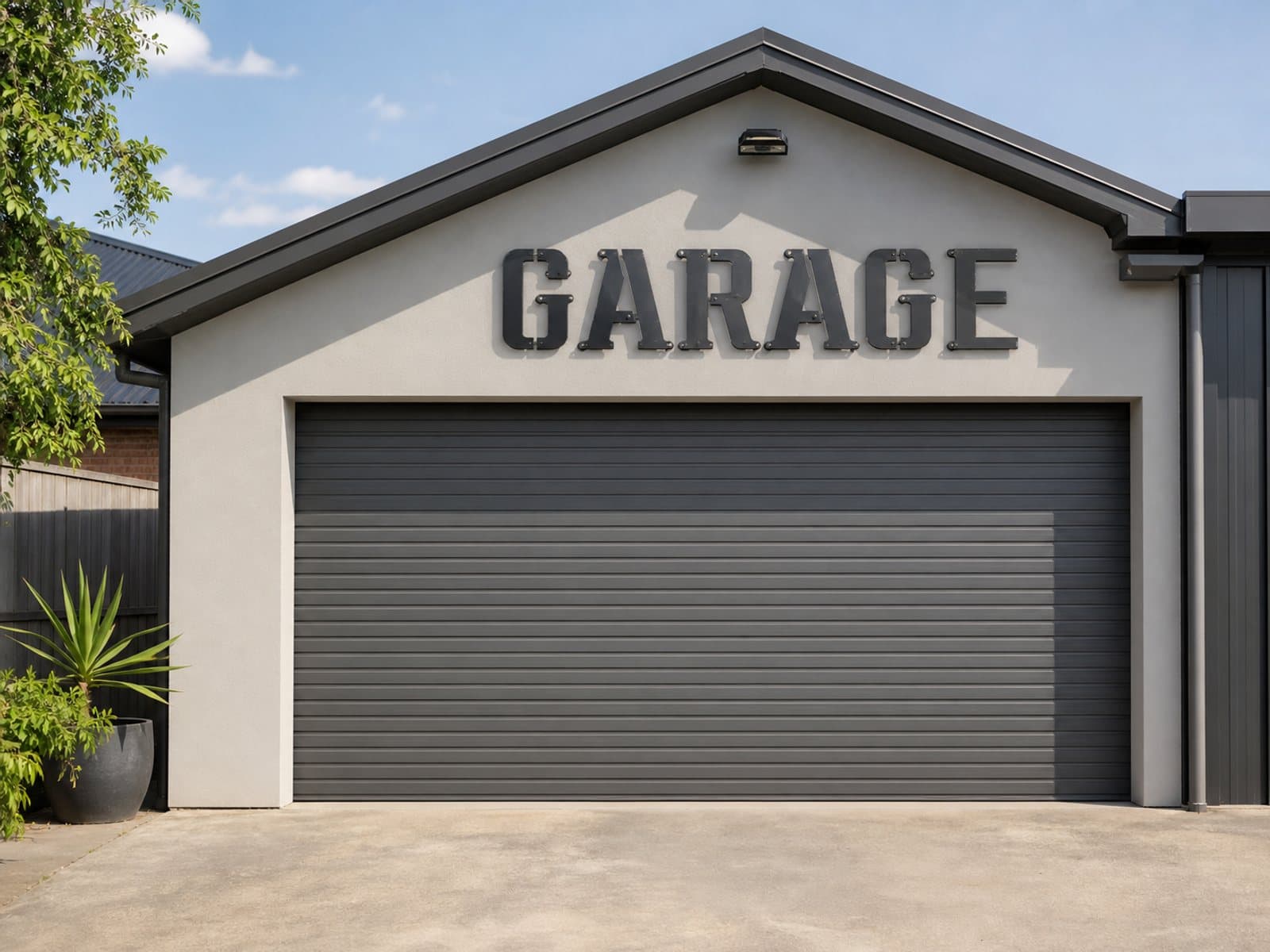 Garage workshop sign