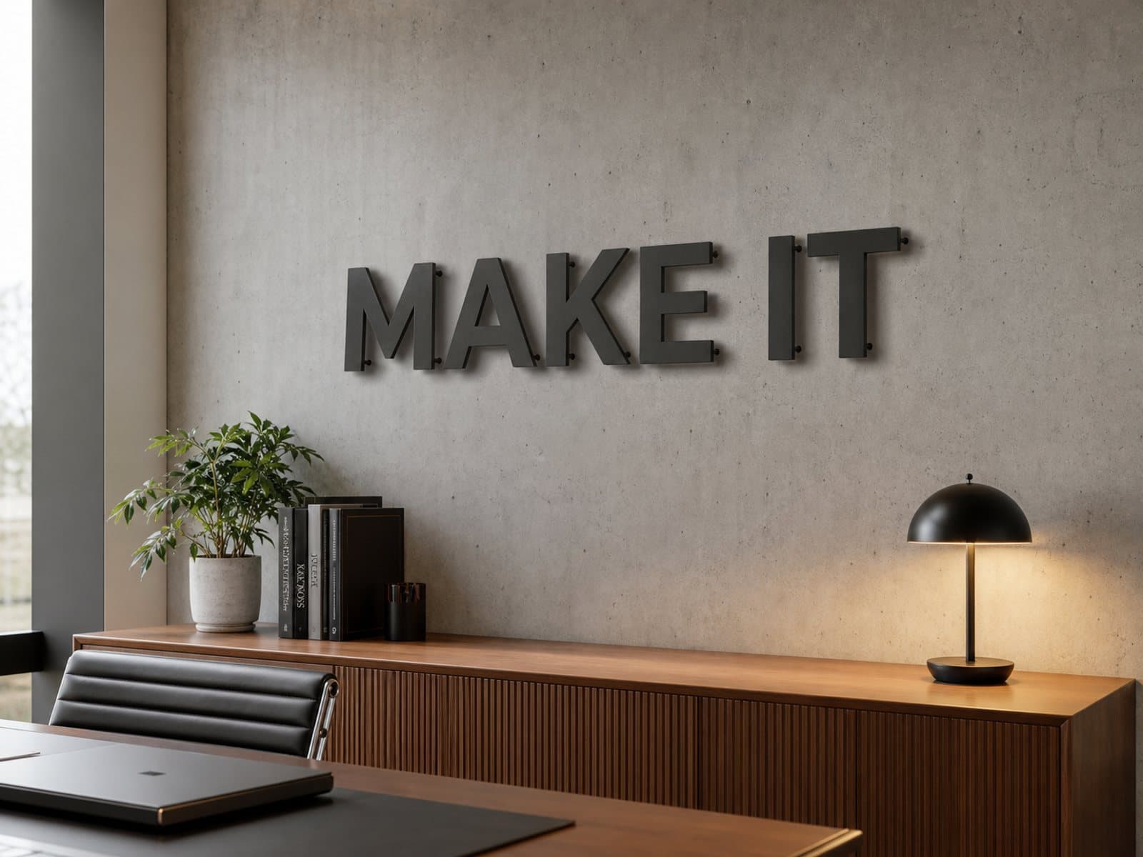 Make It office wall sign